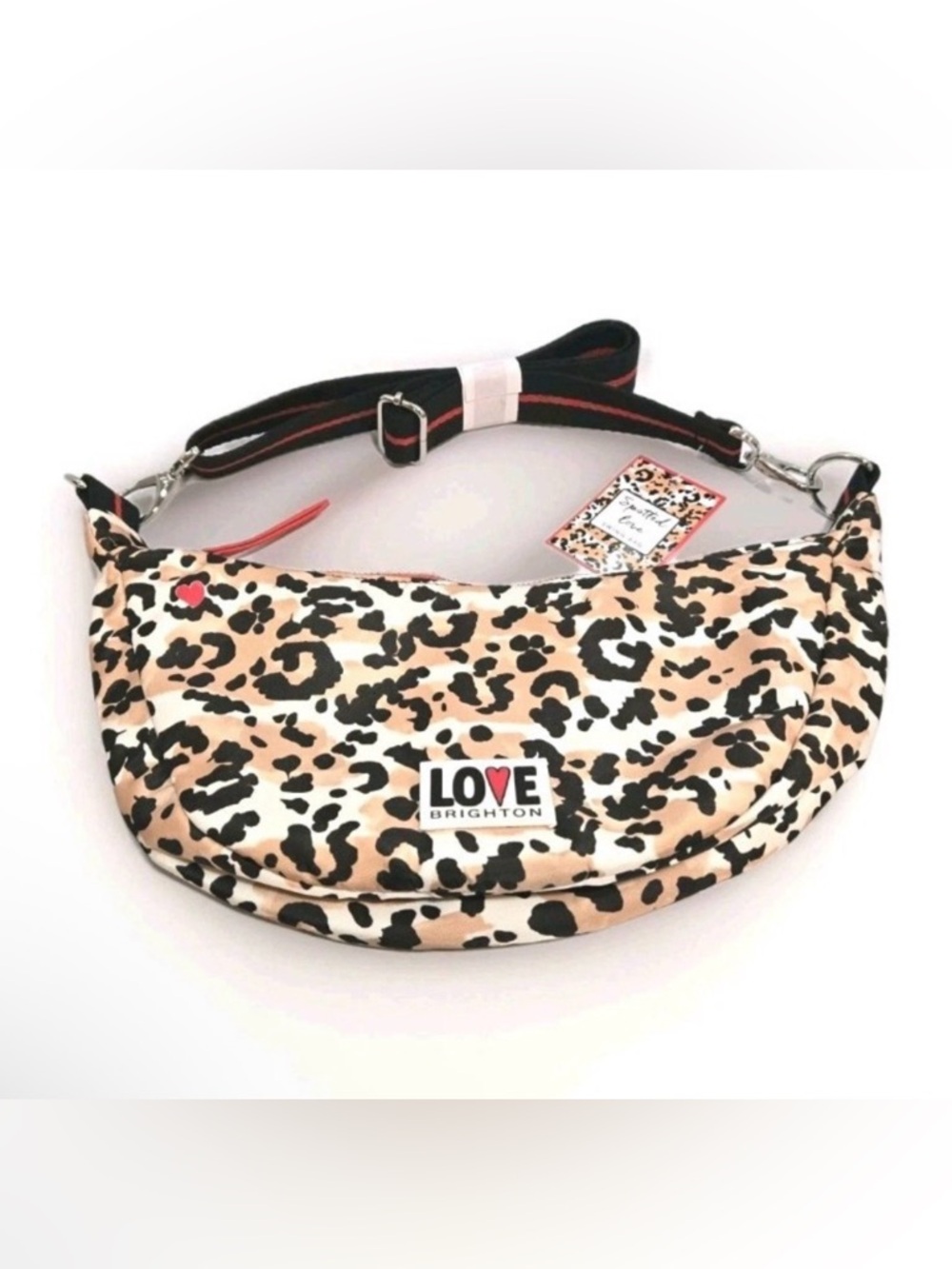 Brighton Spotted Love swing bag - Tan Black White